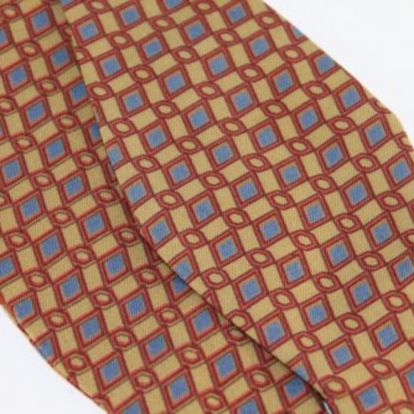 NEW Lanae Joy Silk Adjustable Bow Tie Bowtie / Gold Red Blue / Privat… - Picture 3 of 4